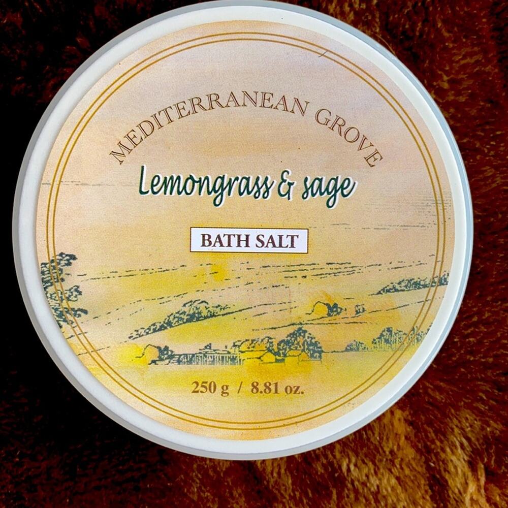 Mediterranean Grove Lemongrass and Sage Bath Salt